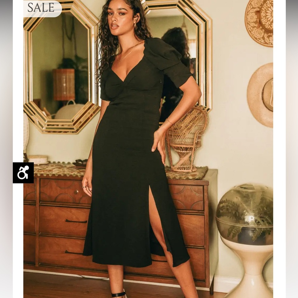 NWT Bohme Halston dress in black